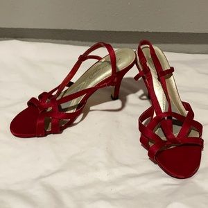 Red Strappy Heels